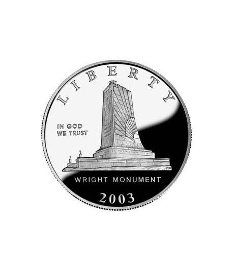 Estados Unidos 1/2$ de plata Monumento año 2003. Proof.