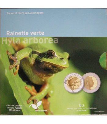 Moneda de Luxemburgo 5 euros 2017 Rainette Verte