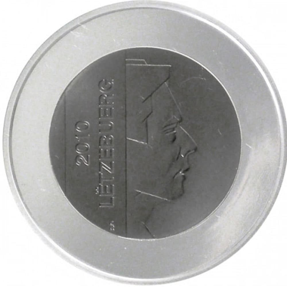 Moneda de Luxemburgo 10 Euros 2010 Acuerdo de Schengen.  - 2