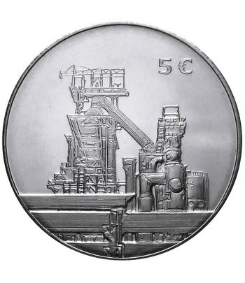 Moneda de Luxemburgo 5 Euros 2010 Acier Stahl Steel Acero