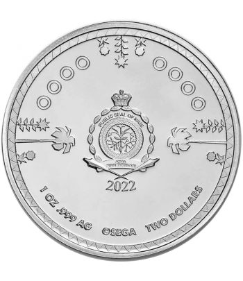 Colección 6 Onzas de plata color de Niue 2$ El Erizo Sonic 2022