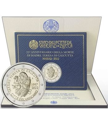 moneda de Vaticano 2 euros 2022 Madre Teresa de Calcuta  - 1