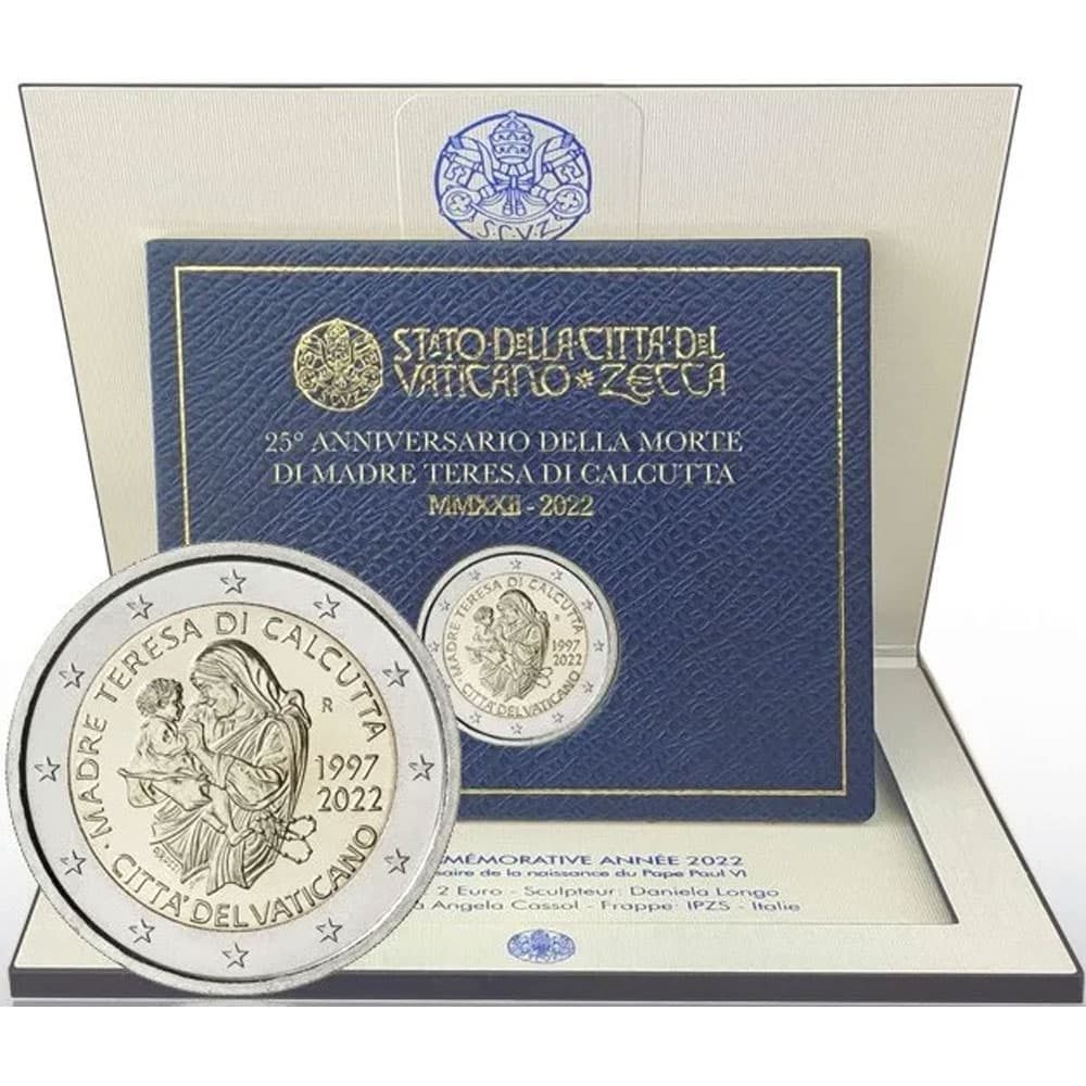 moneda de Vaticano 2 euros 2022 Madre Teresa de Calcuta  - 1