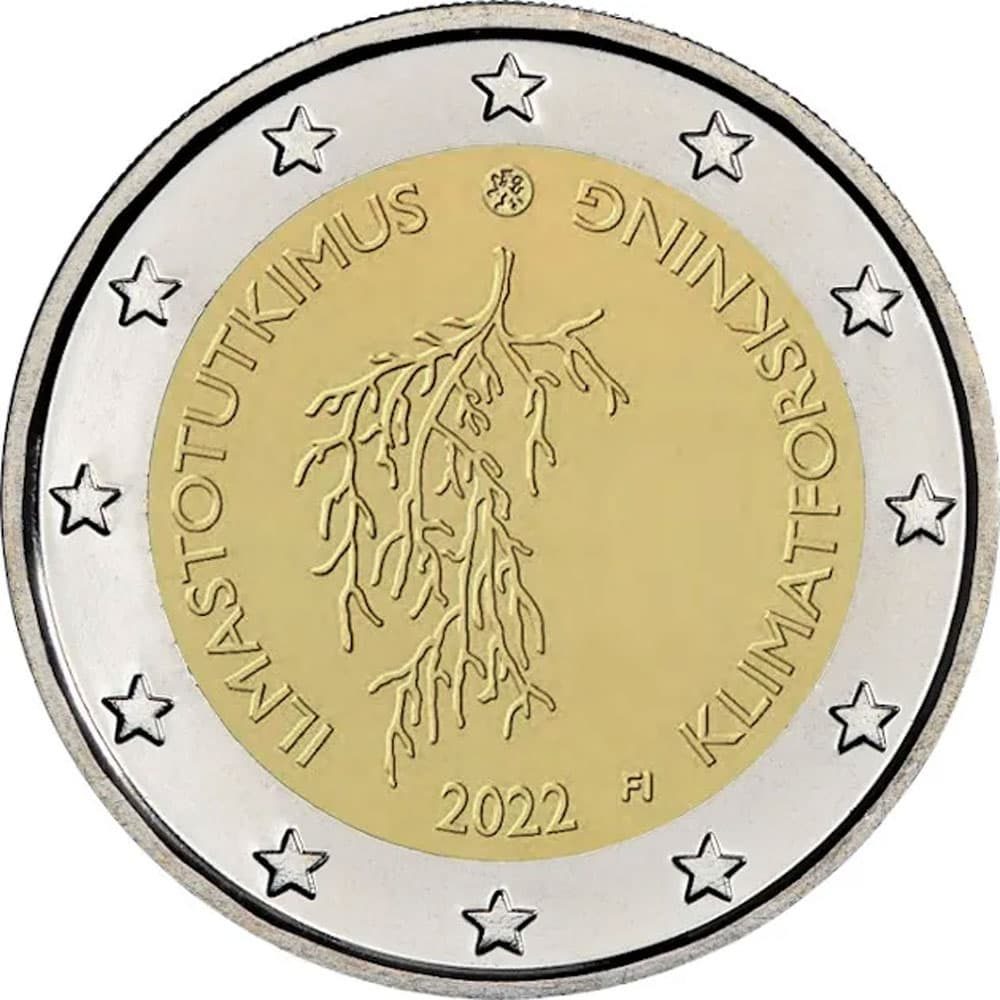 moneda de Finlandia 2 euros 2022 dedicada a la Investigación