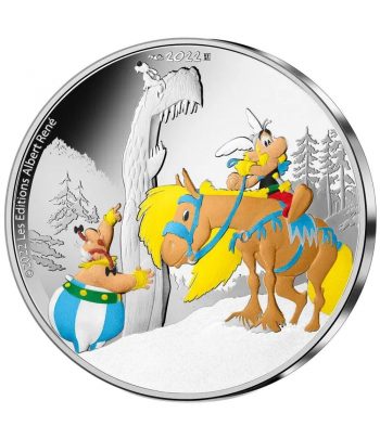 Moneda 10 euros de plata Francia 2022 Asterix y El Griffon  - 2