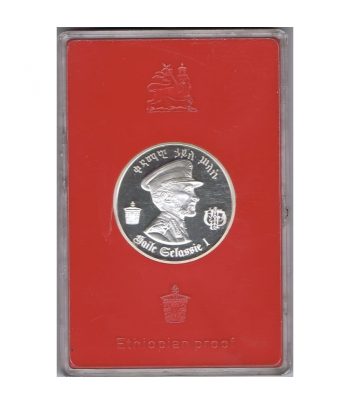 Etiopia Moneda de 5 Birr año 1972 Haile Selassie I.  - 1