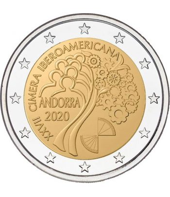 moneda de Andorra 2 euros 2020 XXVII Cimera Iberoamericana  - 1