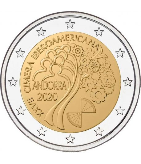 moneda de Andorra 2 euros 2020 XXVII Cimera Iberoamericana  - 1