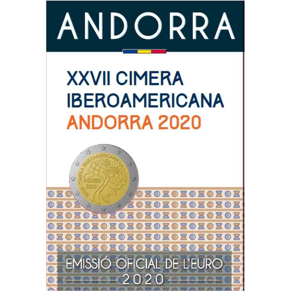 moneda de Andorra 2 euros 2020 XXVII Cimera Iberoamericana  - 2