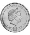 Moneda de plata 5 Dollars Samoa Pato Lucas 2022  - 2