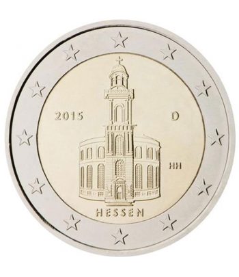 moneda conmemorativa 2 euros Alemania 2015 Hessen. 5 monedas