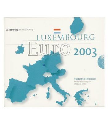 Cartera oficial euroset Luxemburgo 2003