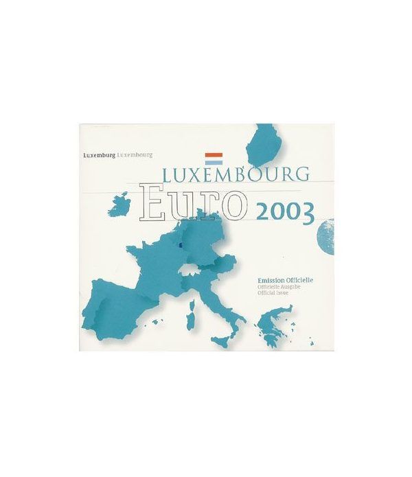 Cartera oficial euroset Luxemburgo 2003