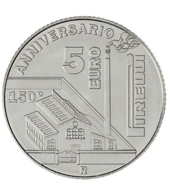 Monedas de plata de Italia 2022 5 Euros PIRELLI. 3 monedas.  - 3