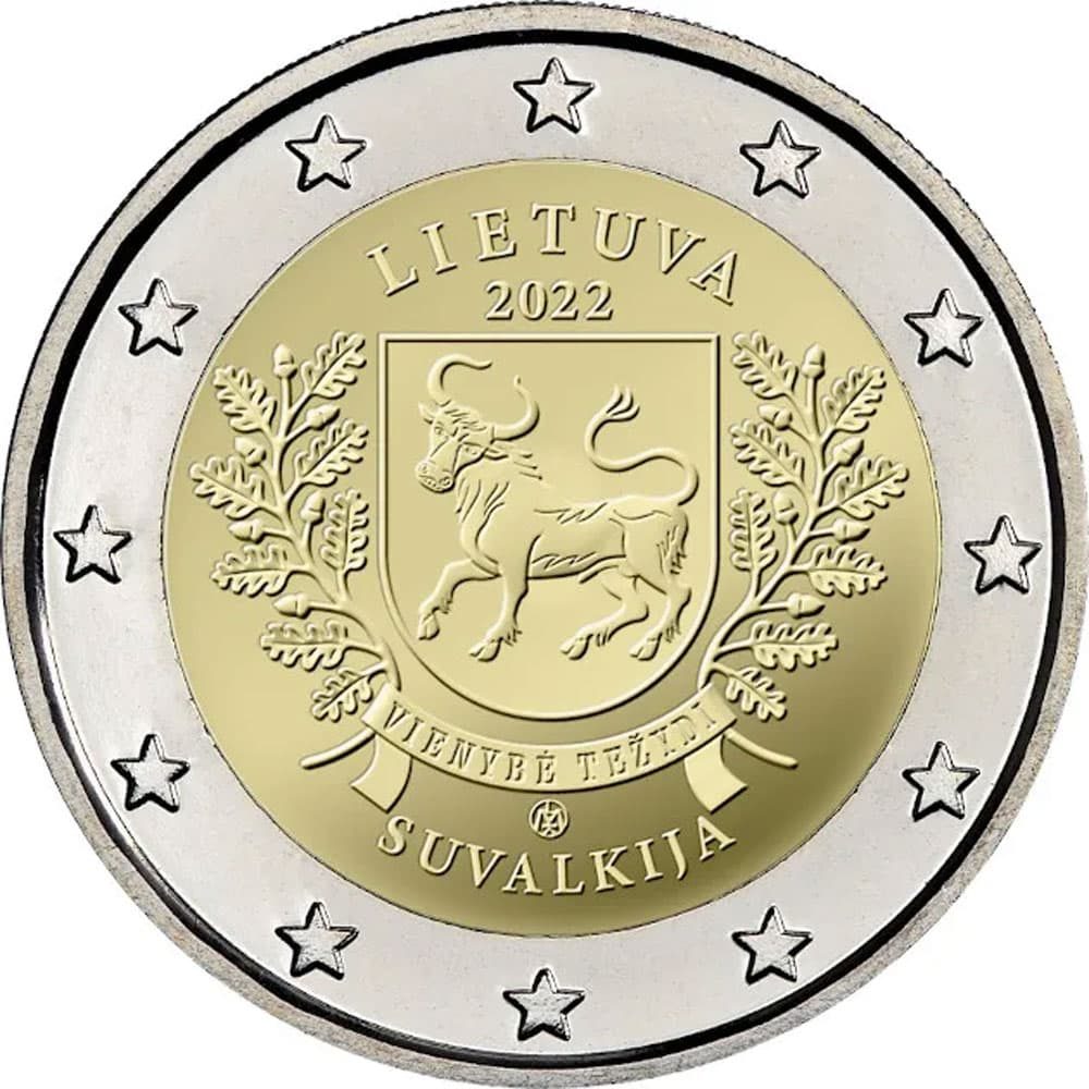 moneda 2 euros Lituania 2022 Región de Suvalkija  - 1