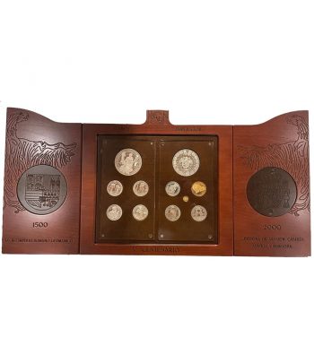 Monedas de plata y oro del V Centenario Carlos V año 2000  - 5