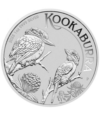 Moneda de 1$ de plata Australia Kookaburra año 2023  - 1