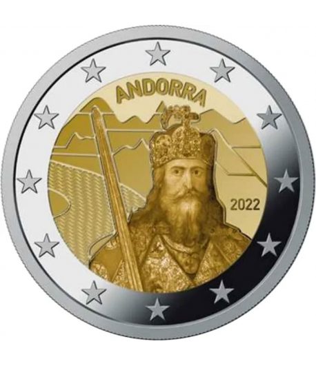 moneda de Andorra 2 euros 2022 Llegenda de Carlemany  - 1