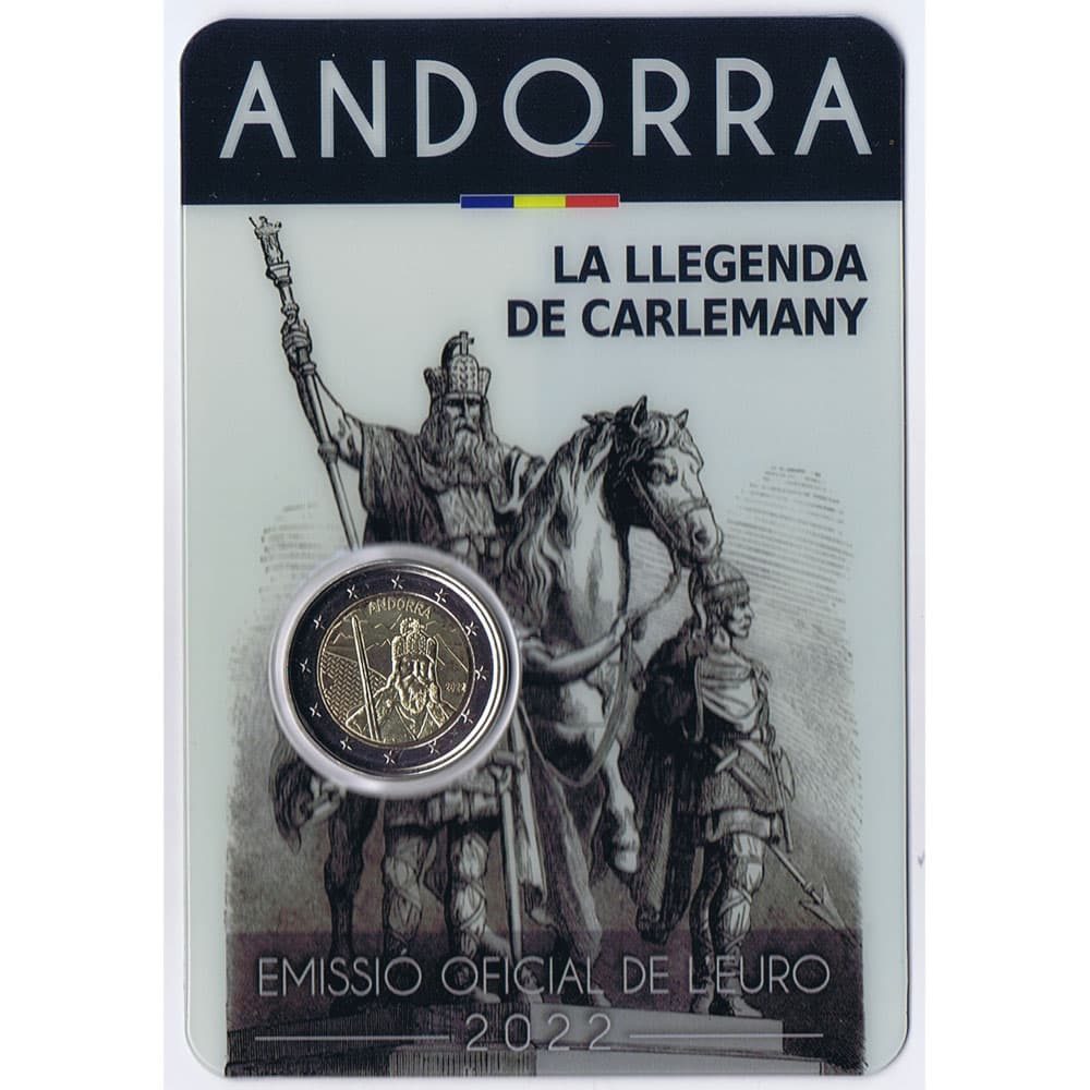 moneda de Andorra 2 euros 2022 Llegenda de Carlemany  - 2