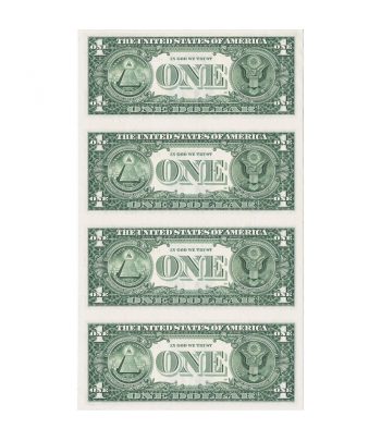 Billetes Estados Unidos 1 Dollar 1995 Washington.  - 2