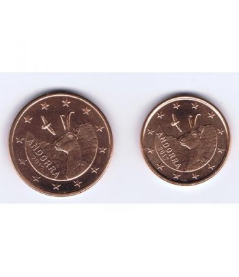Monedas 1 y 2 céntimos Euro Andorra 2018  - 1