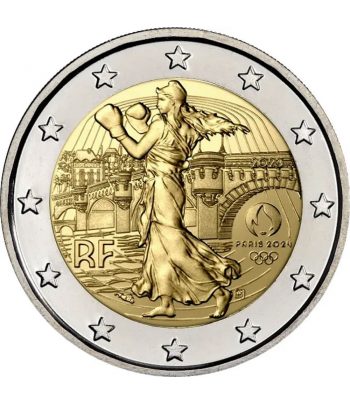 moneda 2 euros Francia 2023 Olimpiada Paris 2024.  - 1