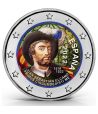 moneda 2 euros España 2022 Elcano en color. Tipo B  - 1