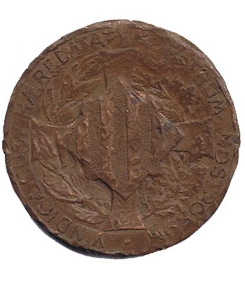 Moneda de cobre 5 Céntimos 1900 Unió Catalanista.  - 2