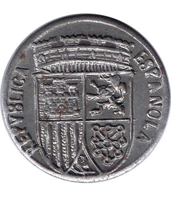 Moneda II República 10 Céntimos 1938. Reproducción.  - 2