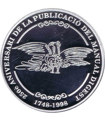 Moneda 5 Diners de plata Andorra 1998 Manual Digest.  - 1