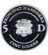 Moneda 5 Diners de plata Andorra 1998 Manual Digest.  - 2