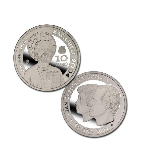 Moneda 2004 Año Santo Xacobeo 2004. 10 euros. Plata.  - 2