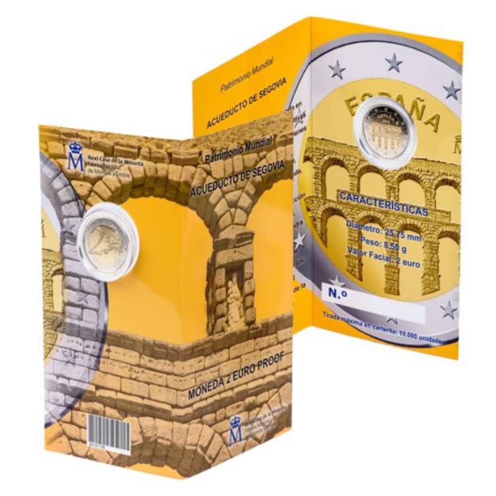 Euroset Proof moneda 2 euros España 2016 Segovia  - 1