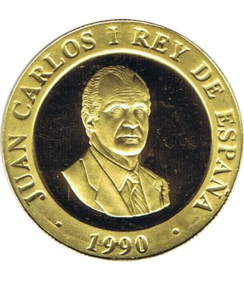 Moneda de oro 20.000 Pesetas Sagrada Familia 1990.  - 2