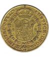 Moneda de oro Carlos IV 2 Escudos año 1800 sobre 1791 Madrid MF  - 2