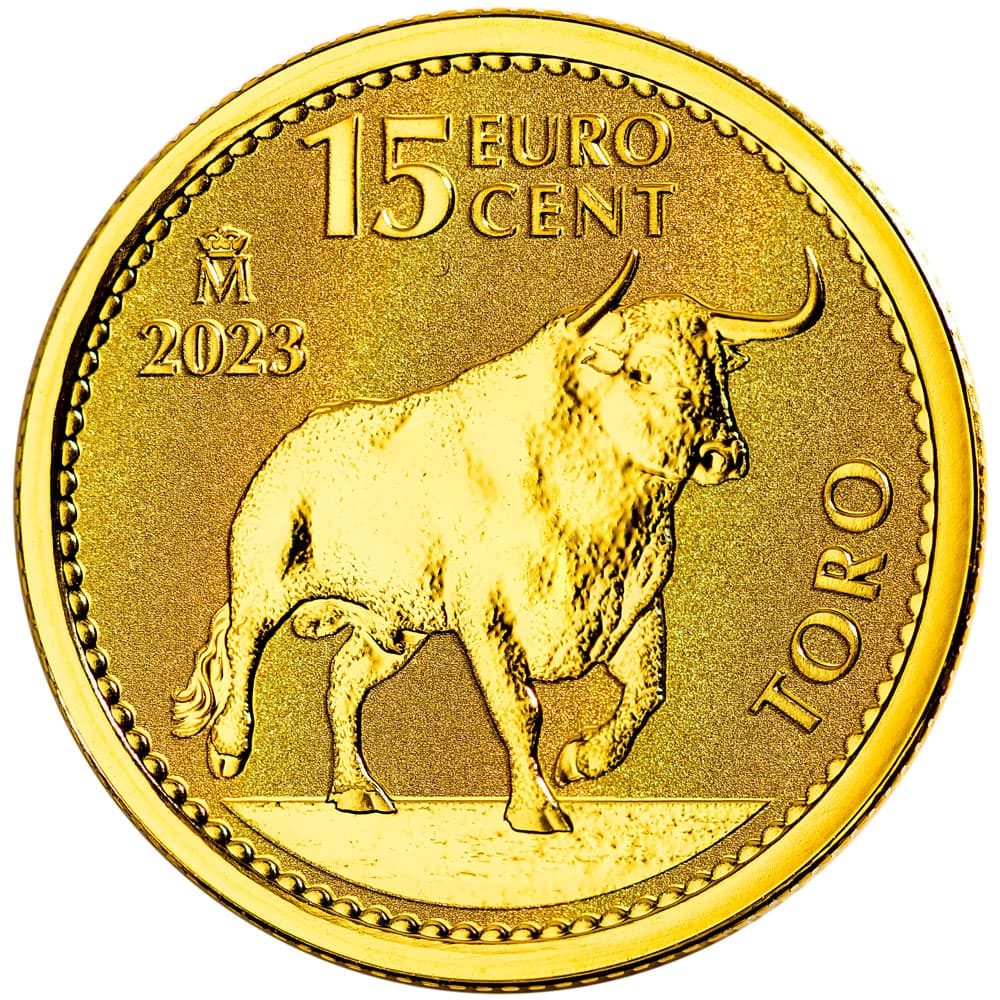 Moneda de España Toro 1/10 onza de oro 2023  - 1