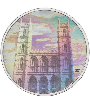 Moneda de plata 20 $ Canadá 2006 Notre Dame de Montreal.  - 2