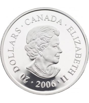 Moneda de plata 20 $ Canadá 2006 Notre Dame de Montreal.  - 3