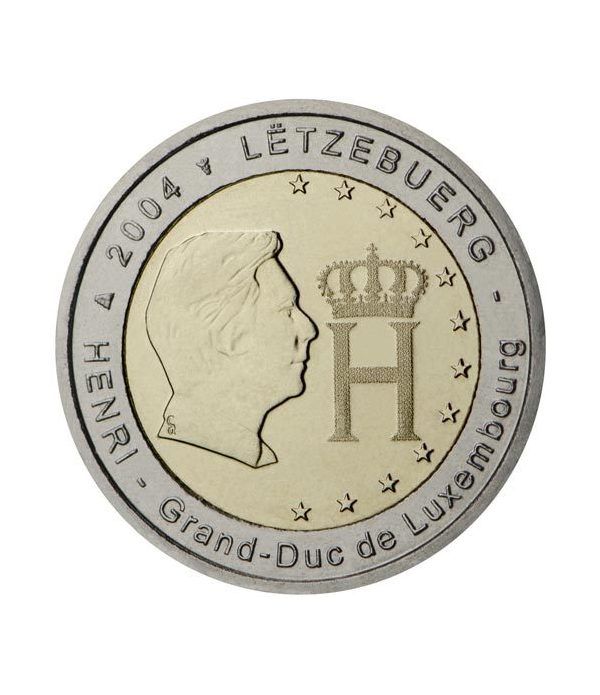 moneda conmemorativa 2 euros Luxemburgo 2004.  - 2