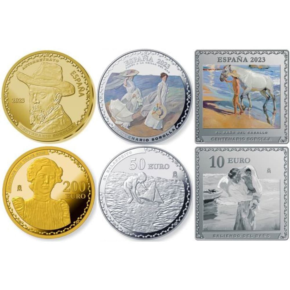 Monedas de España 2023 Joaquín Sorolla. Estuche conjunto  - 1