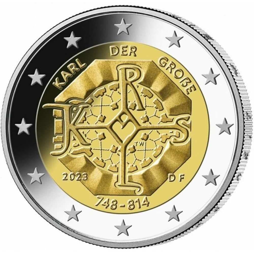 moneda 2 euros Alemania 2023 Carlomagno  - 1