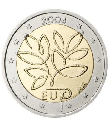 moneda conmemorativa 2 euros Finlandia 2004.