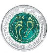 moneda Austria 25 Euros de Niobio año 2018 Antropoceno.  - 1