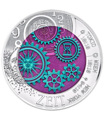 moneda Austria 25 Euros de Niobio año 2016 Tiempo  - 2