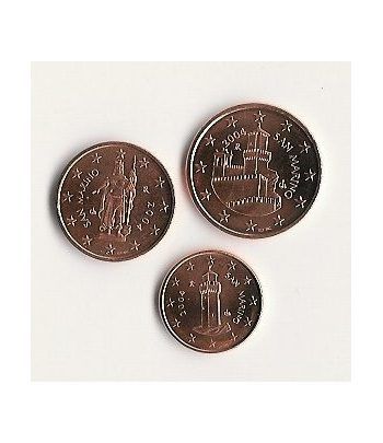 monedas euro serie San Marino (monedas 1, 2 y 5 céntimos)  - 2