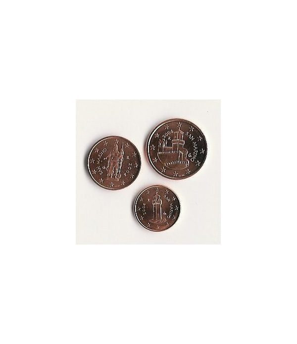 monedas euro serie San Marino (monedas 1, 2 y 5 céntimos)  - 2
