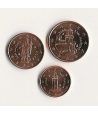 monedas euro serie San Marino (monedas 1, 2 y 5 céntimos)