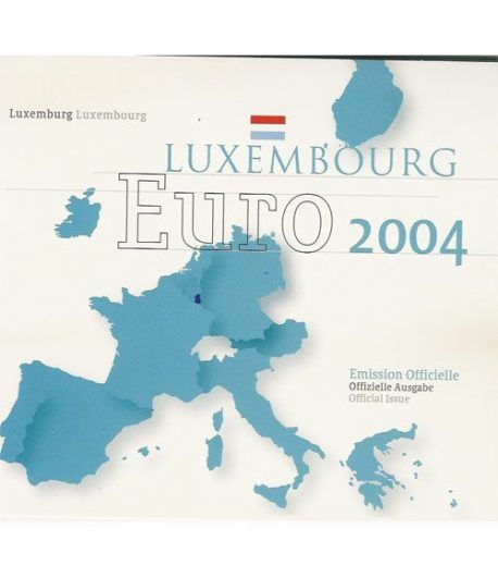 Cartera oficial euroset Luxemburgo 2004