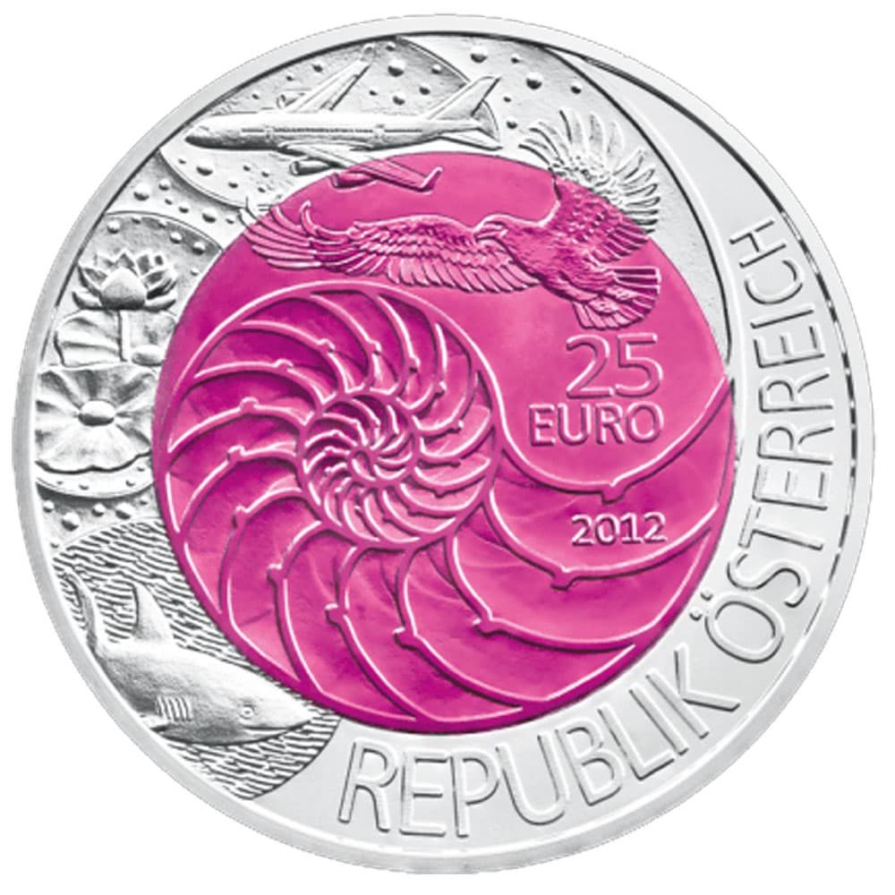 Moneda Austria 25 Euros de Niobio año 2012 Bionik  - 1