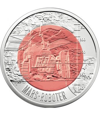 Moneda Austria 25 Euros de Niobio año 2011 Robotik  - 2